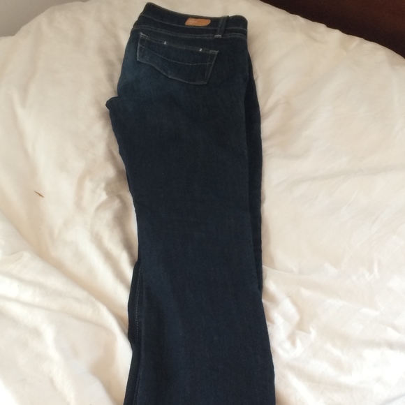 PAIGE dark denim "skyline" bootcut jeans - Picture 3 of 3